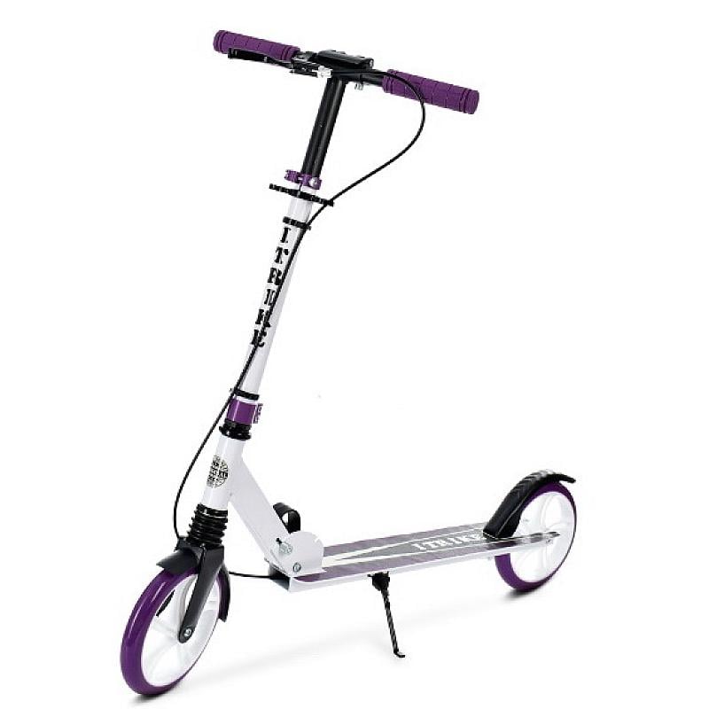 Самокат городской SR 2-049-1-WV Белый/Фиолетовый