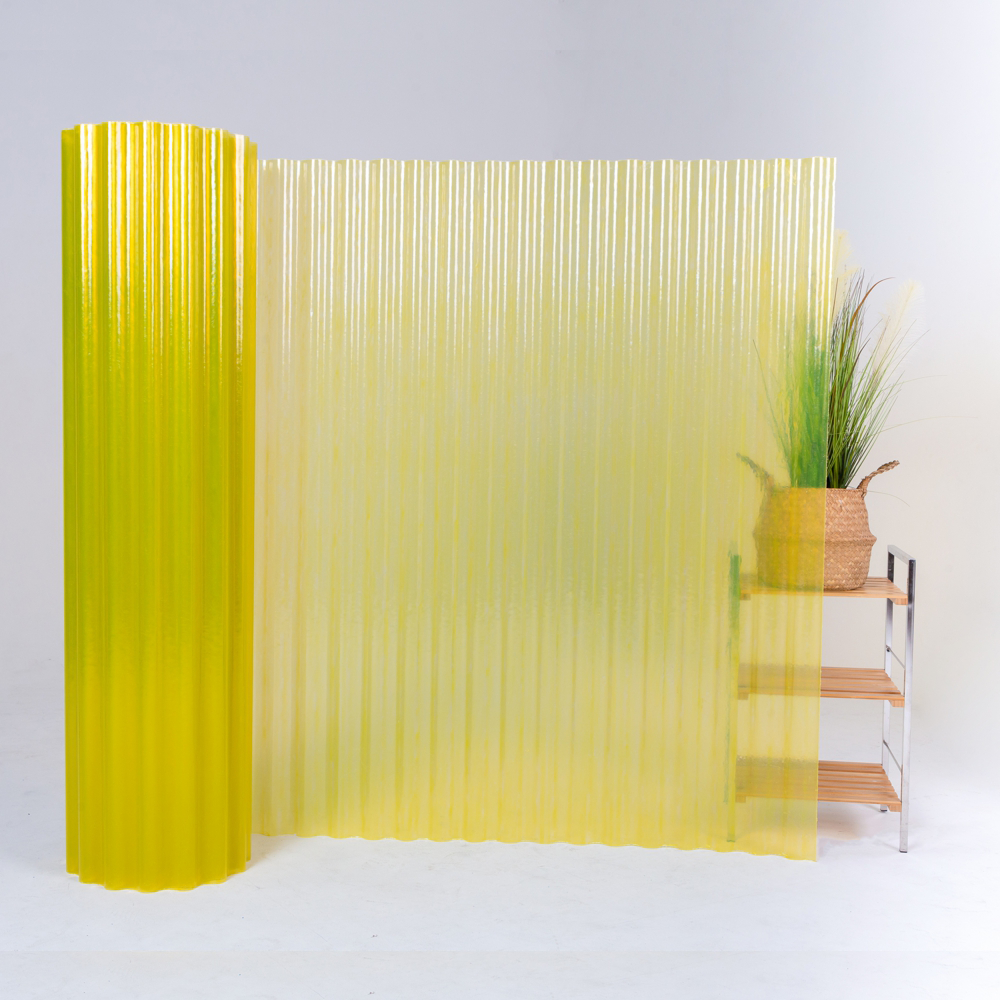 Шифер в рулонах пластиковий гофрований PolyRoll 2 м Жовтий - фото 1 Шифер в рулонах пластиковий гофрований PolyRoll 2 м Жовтий - фото 1