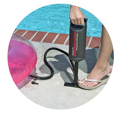 Насос ручной Intex с 3 насадками для матрасов кругов бассейнов 7/15 27 см (2603127225) - фото 3