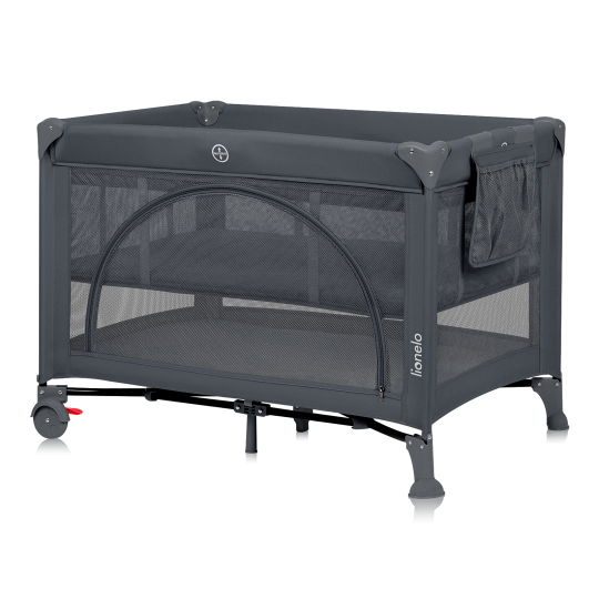 Ліжечко-манеж Lionelo LAURA Grey/Concrete