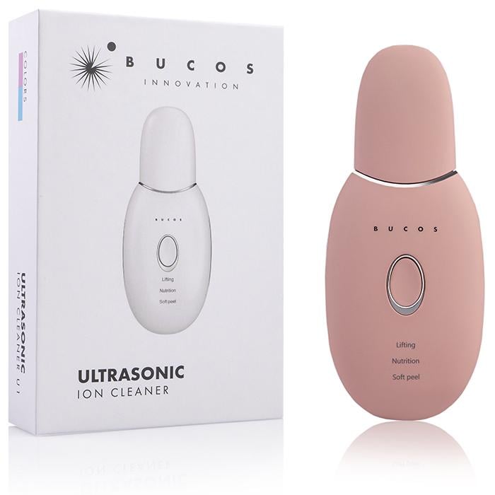 Скрабер ультразвуковий іонний BUCOS Ultrasonic Ion Cleaner U1 Персиковий