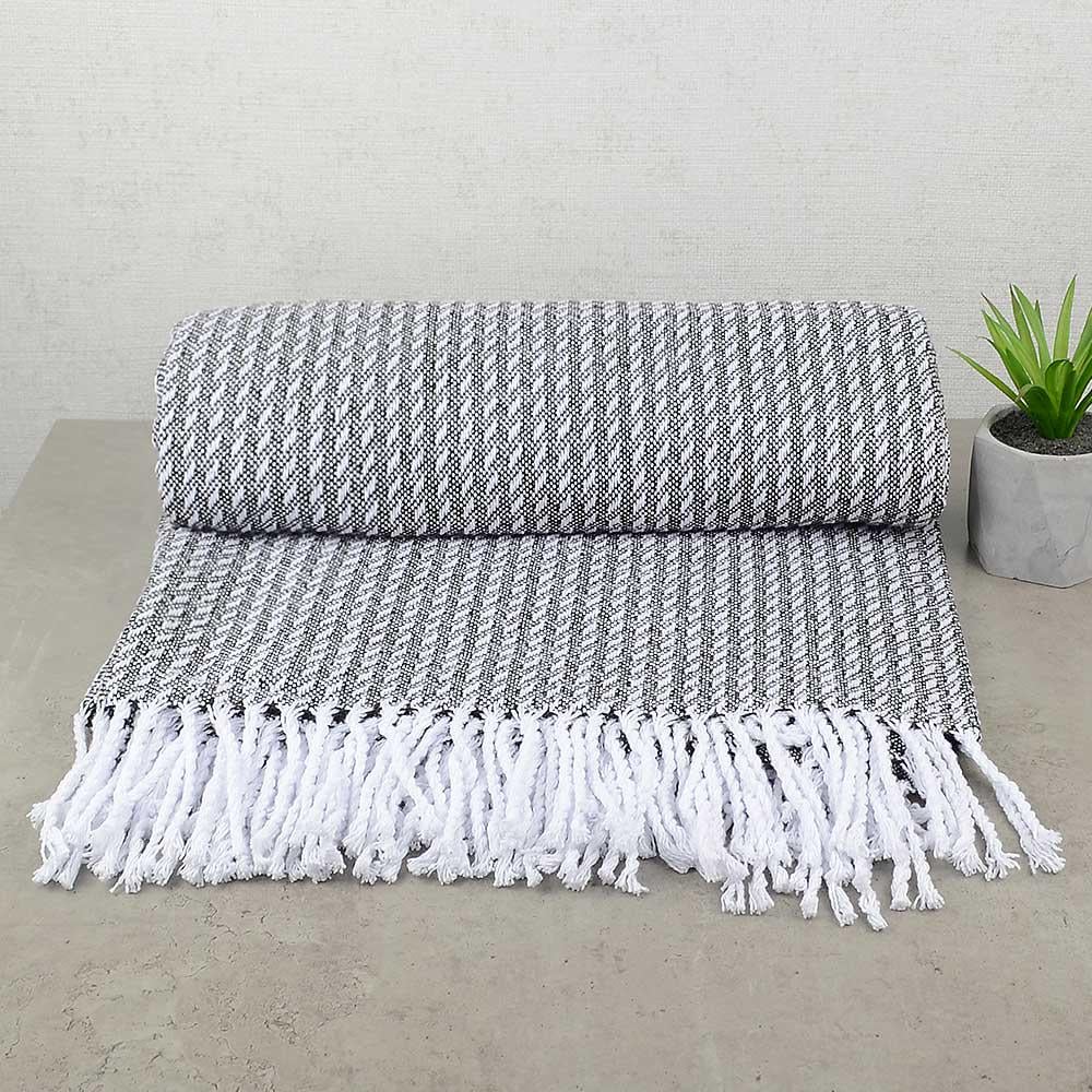 Хлопковый плед-покрывало 150х200 см Мокко