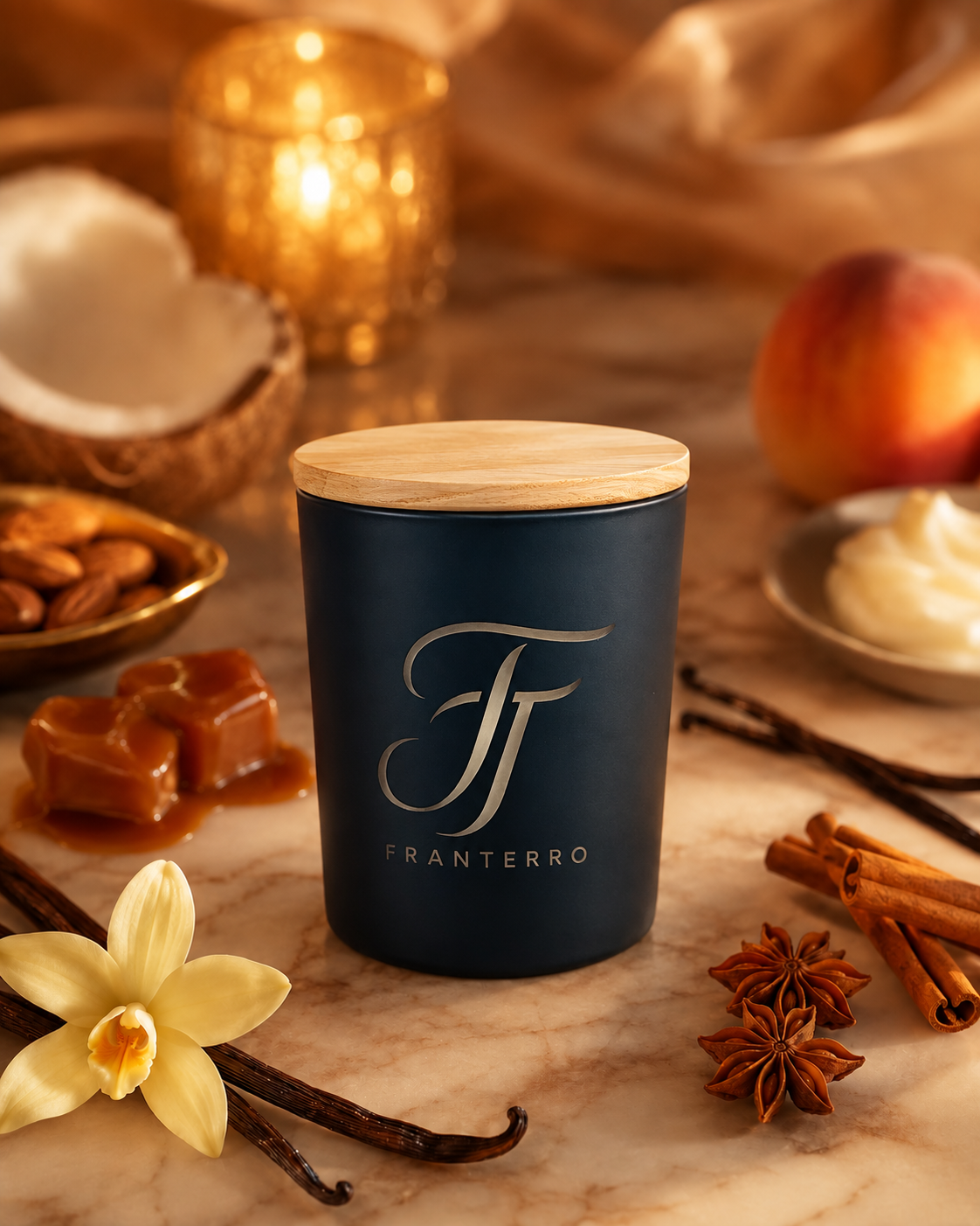 Свеча ароматическая Franterro Onyx Vanilla Spicy 200 г (FRN-1144) Свеча ароматическая Franterro Onyx Vanilla Spicy 200 г (FRN-1144)
