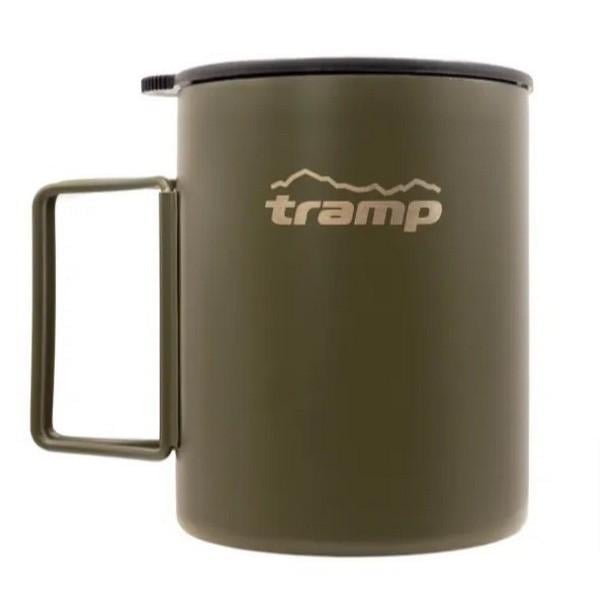 Термокухоль Tramp UTRC-142 500 мл зі складаними ручками та напувалкою Оливковий (iz16019)