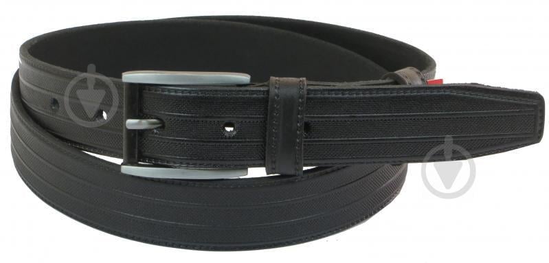 Кожаный ремень Skipper 110-130 x 3.3 см Черный (1059-33)