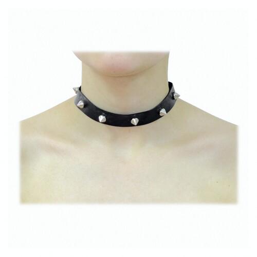 Чокер кожзам с шипами SETA Decor 17-458