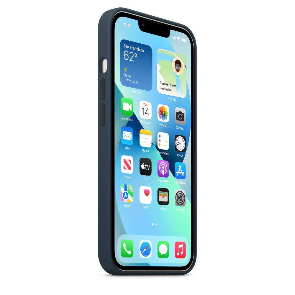 Силіконовий чохол-накладка Apple Silicone Case with MagSafe for iPhone 13, Abyss Blue (HC) - фото 6