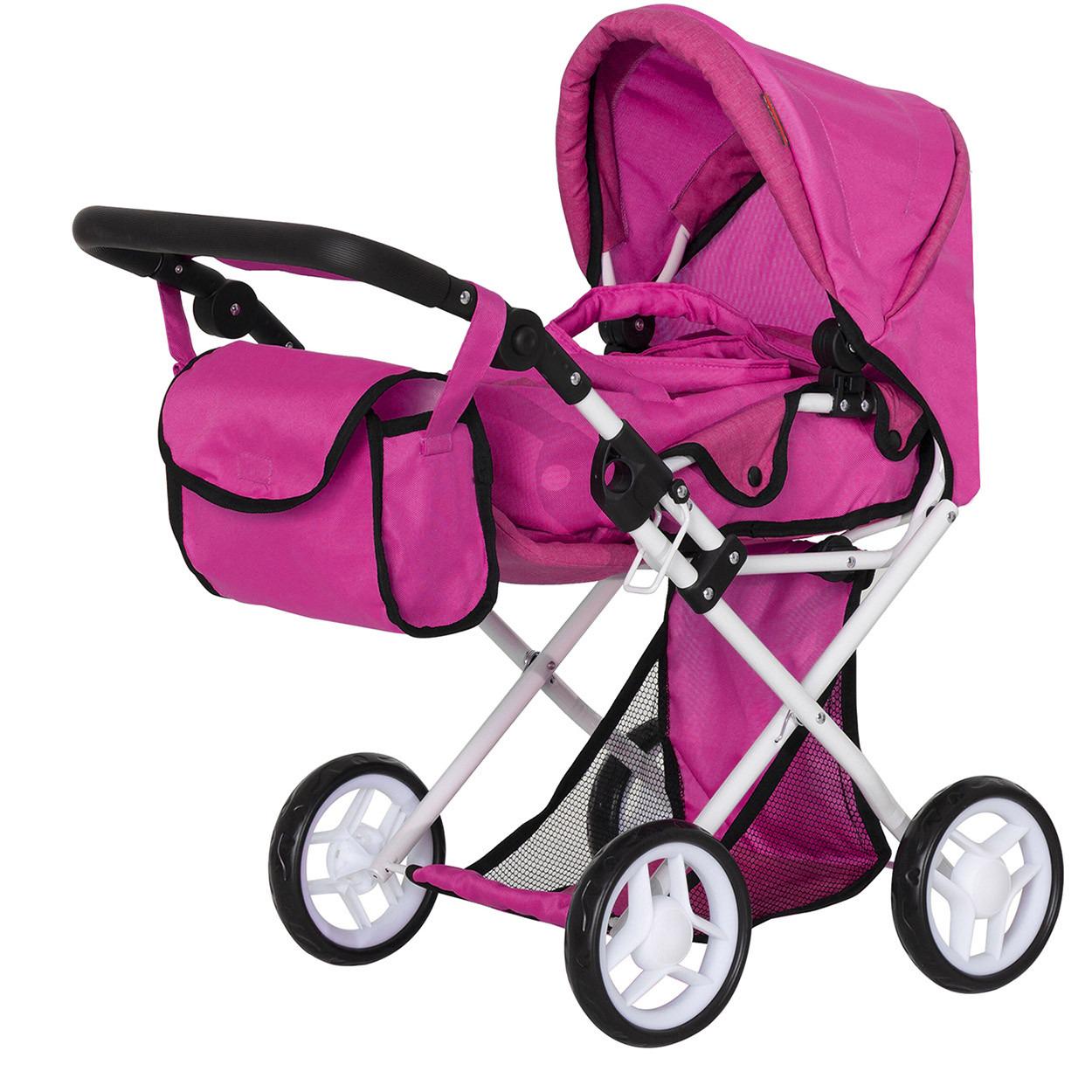 Коляска для ляльки Carrello Unico Hot Pink (9346)