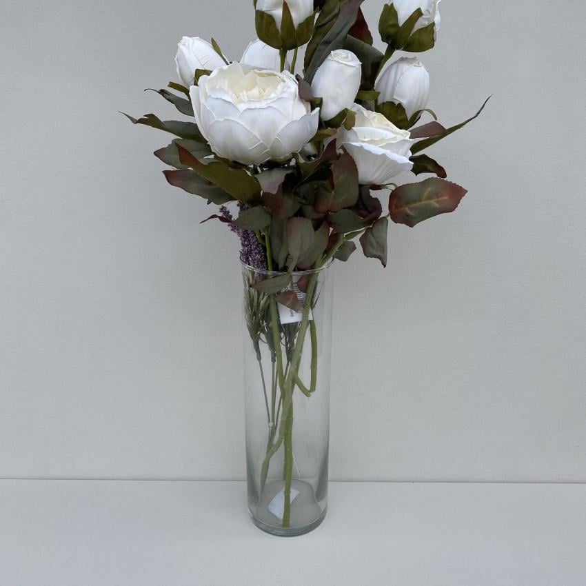 Ваза скляна Olens 52422812 циліндр 8,9х35 см (2241868245)