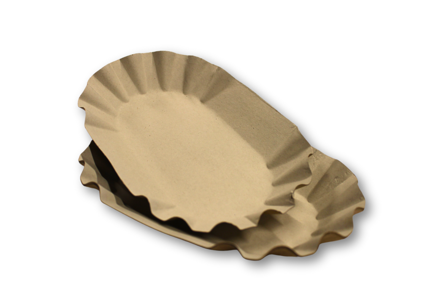 Тарелка картонная овальная 14х21 см