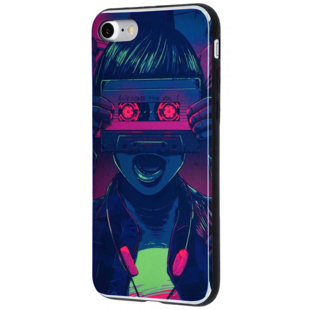 Чохол PRC силікон перламутр для iPhone 7/8/SE 2 31 з малюнком