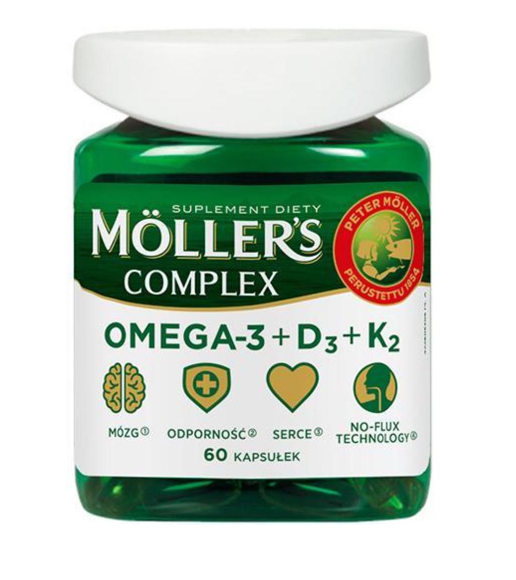 Вітаміни дорослих та дітей від 6 років Mollers Forte omega 3 60 капсул (15175042)