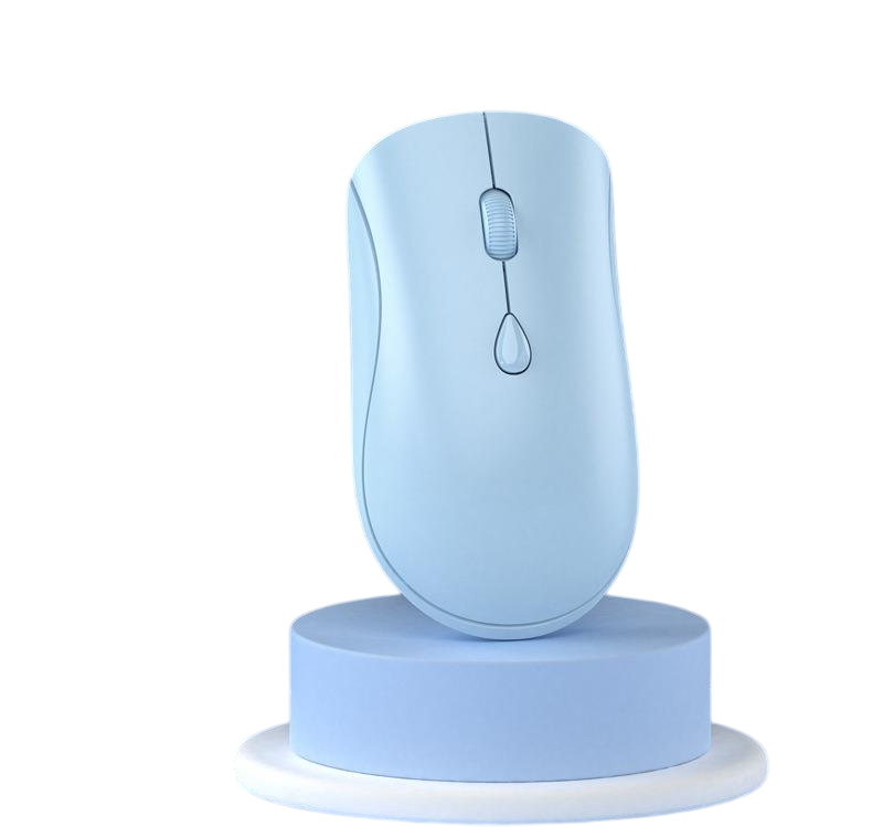 Мышь компьютерная M1 беспроводная аккумуляторная 2,4 Ghz Голубой