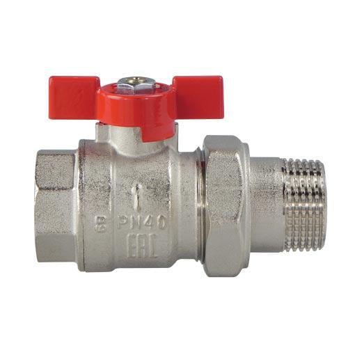 Кран шаровой IVR 1 1/4" прямой, бабочка