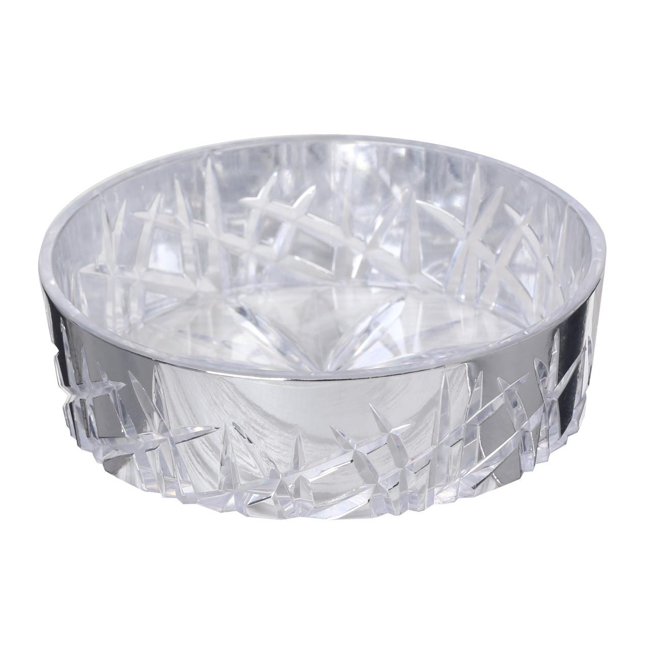 Мыльница VanStore Grass Прозрачный/Серебристый