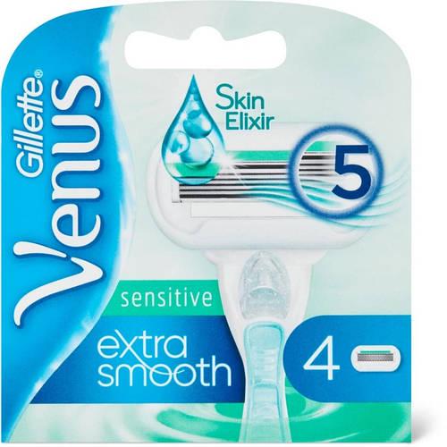 Картриджі змінні для гоління жіночі Venus Sensitive Extra Smooth на 5 лез 4 шт.