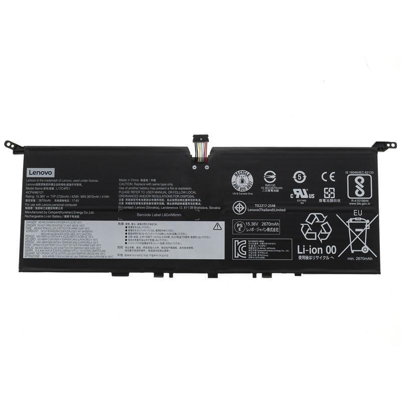 Аккумулятор для ноутбука Lenovo IdeaPad 730S-13IWL 2720 mAh 15,36V (147378)