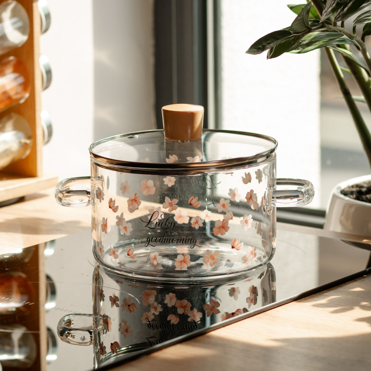 Каструля скляна з кришкою жароміцна 1,7 л Прозорий (HP-34-22) - фото 5 Каструля скляна з кришкою жароміцна 1,7 л Прозорий (HP-34-22) - фото 5