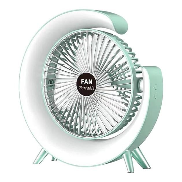 Портативный настольный вентилятор 180° Мятный (25816041)