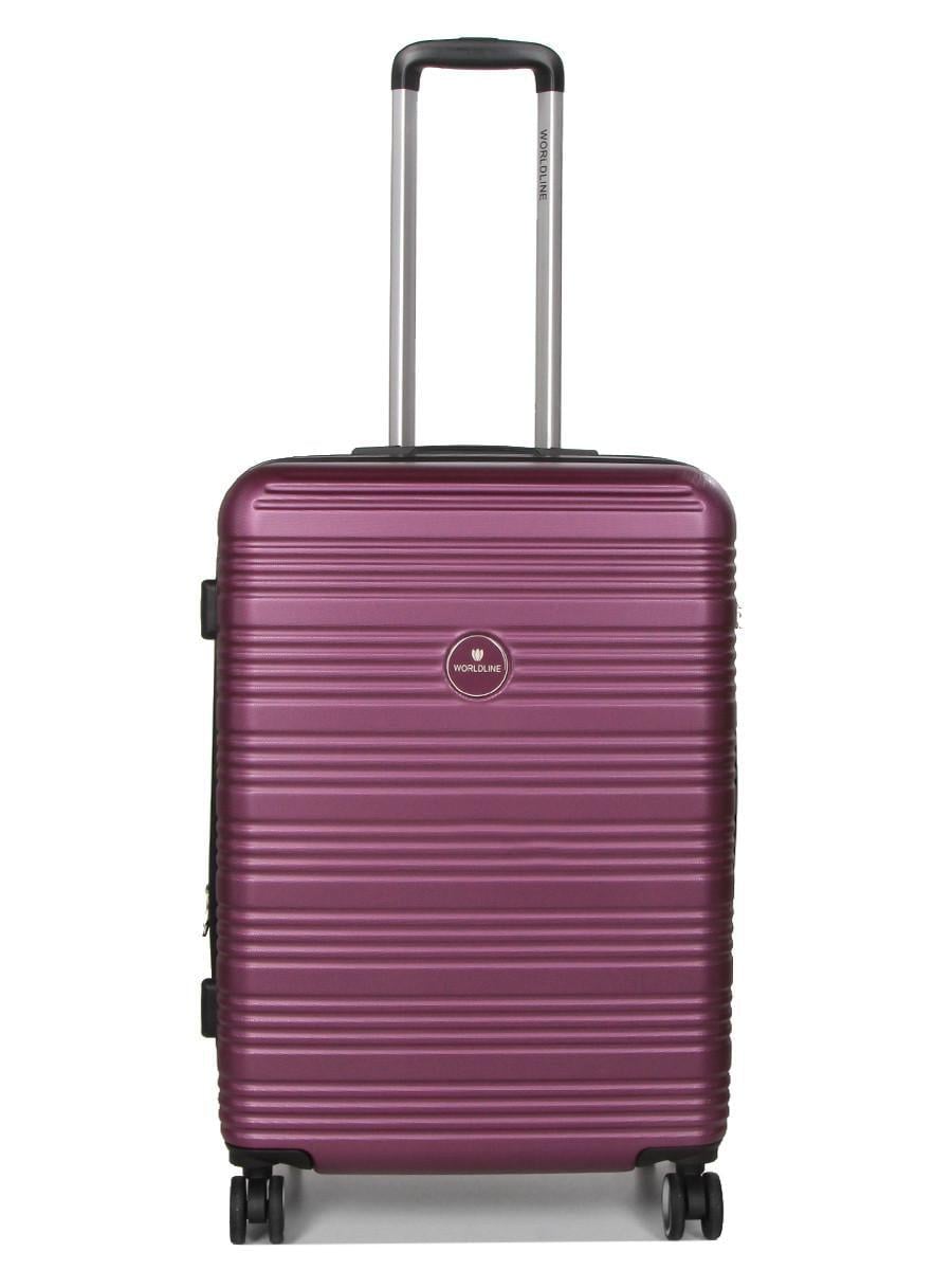 Чемодан Франция средняя Worldline M 65х46х28+5 см 78 л 3,6 кг Фиолетовый (805)