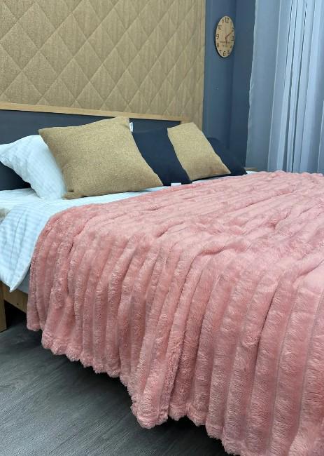 Покрывало плюш VIP Шарпей в полоску 200х230 см Розовый (87-140) - фото 6 Покрывало плюш VIP Шарпей в полоску 200х230 см Розовый (87-140) - фото 6