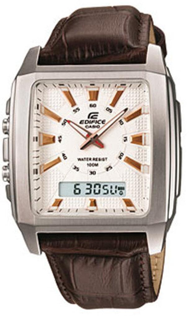 Наручные часы мужские Casio Edifice EFA-130L-7A со стальным корпусом/водозащитой 100 м Белый (3150893584)