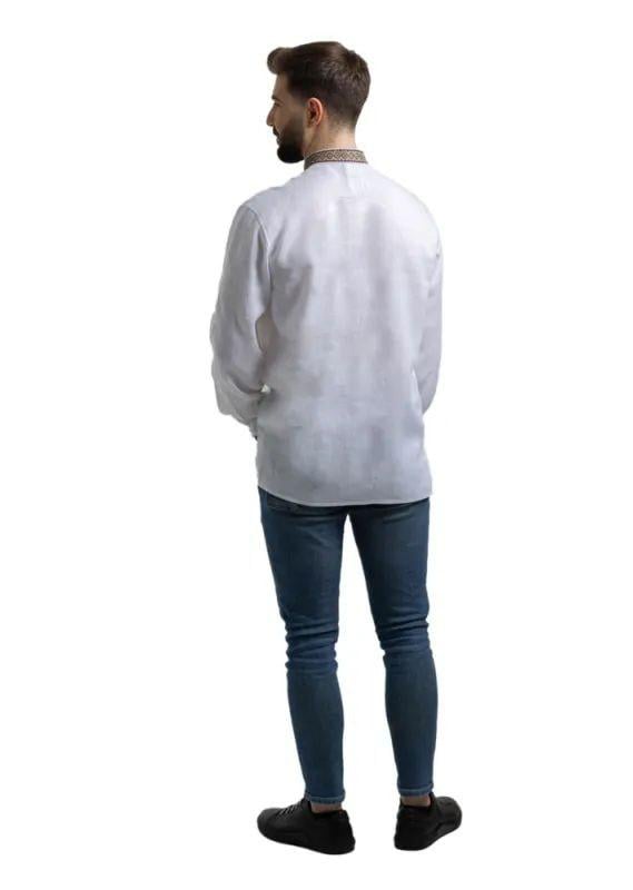 Вышиванка мужская р. 62 Белый (425) - фото 4 Вышиванка мужская р. 62 Белый (425) - фото 4