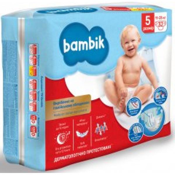 Підгузки дитячі Bambik Medium Junior 11-25 кг 32 шт. (1-652260) - фото 2