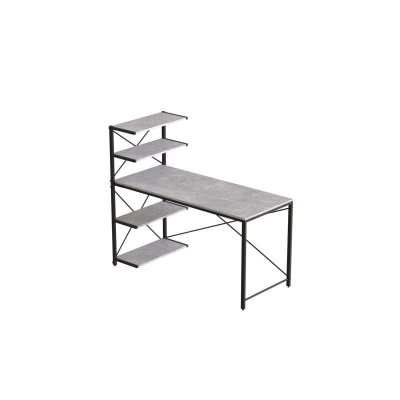 Компьютерный стол Ferrum-decor Jack 120 металл/ДСП Черный/Бетон (FRD-104385) Компьютерный стол Ferrum-decor Jack 120 металл/ДСП Черный/Бетон (FRD-104385)