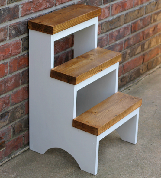 Скамейка-ступенька из дерева Бигсприн Зефир/Мускат (ССТ-00682007)