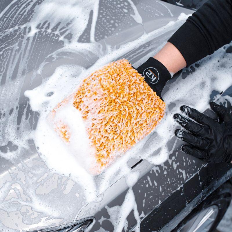Перчатка K2 Wash Mitt для мытья автомобилей микрофибра 27х21 см - фото 4 Перчатка K2 Wash Mitt для мытья автомобилей микрофибра 27х21 см - фото 4