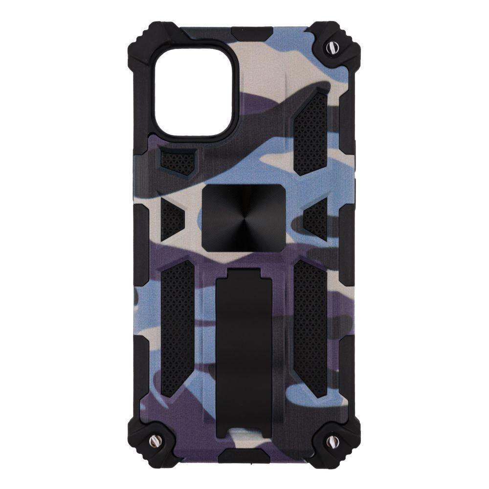 Противоударный чехол Shockproof Camouflage для iPhone 12 Mini Камуфляж Голубой