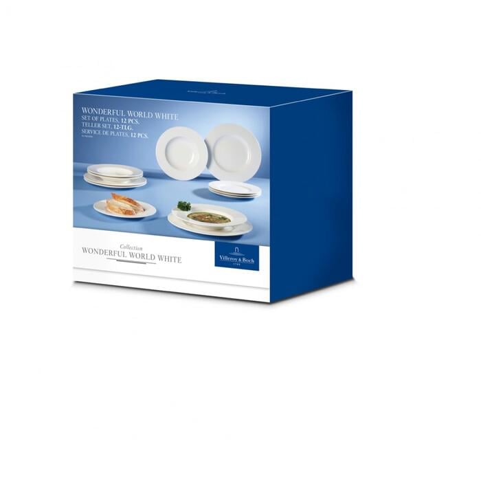 Набір тарілок Villeroy & Boch Wonderful World White 12 пр. (33497697)