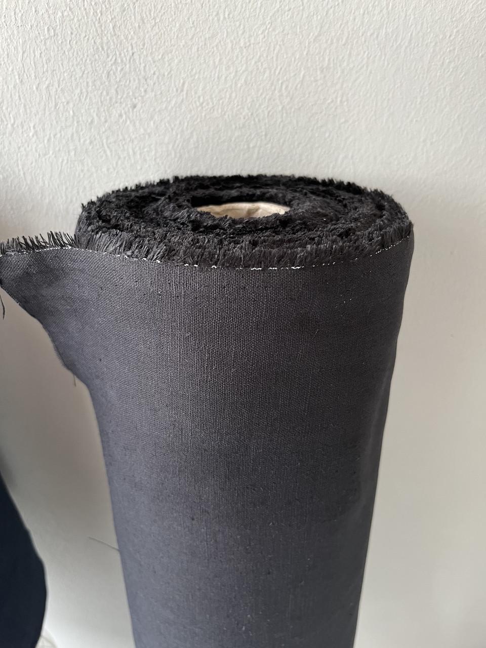 Ткань LINEN PLUS 52% льна и 48% хлопка 143 см 147 Черный - фото 2 Ткань LINEN PLUS 52% льна и 48% хлопка 143 см 147 Черный - фото 2