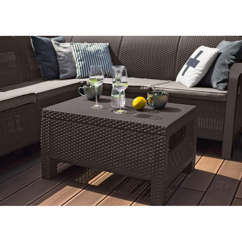 Стол садовый Keter Corfu Table Коричневый (207786) - фото 2