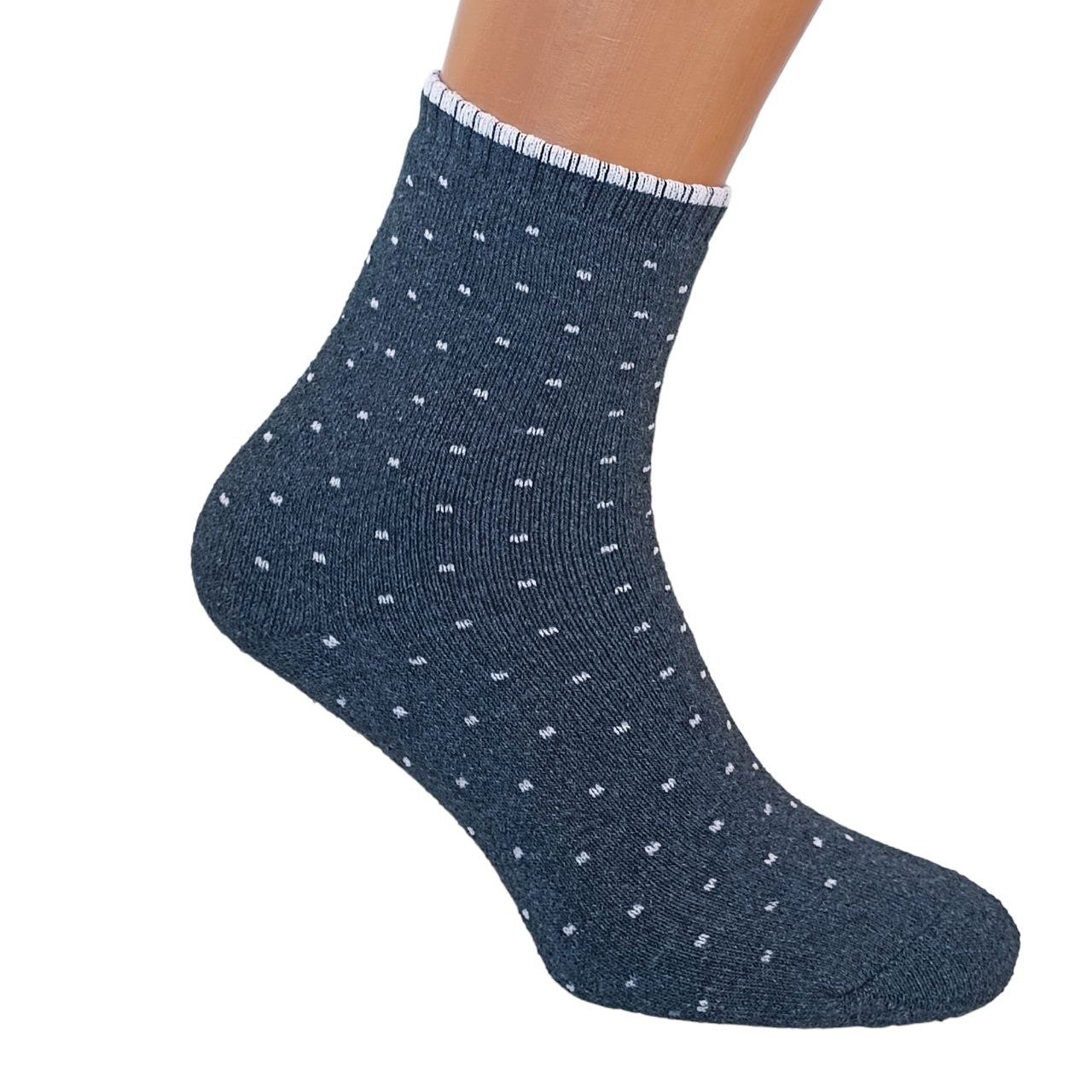 Носки женские Точки махровые высокие р. 36-40 Темно-серый (34236) - фото 9 Носки женские Точки махровые высокие р. 36-40 Темно-серый (34236) - фото 9