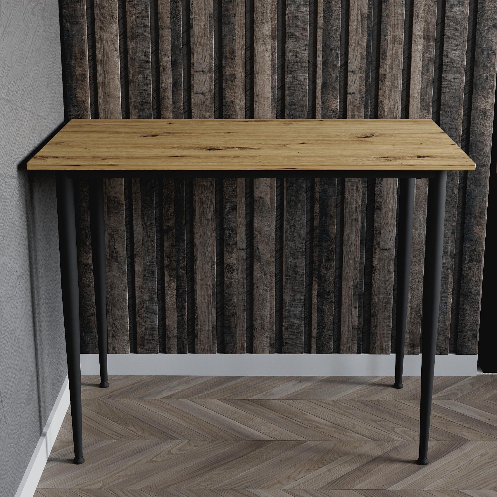 Універсальний стіл Prime Ferrum-decor 750x1400x700 Чорний метал ДСП Дуб Артизан 16 мм (FRD-107678)