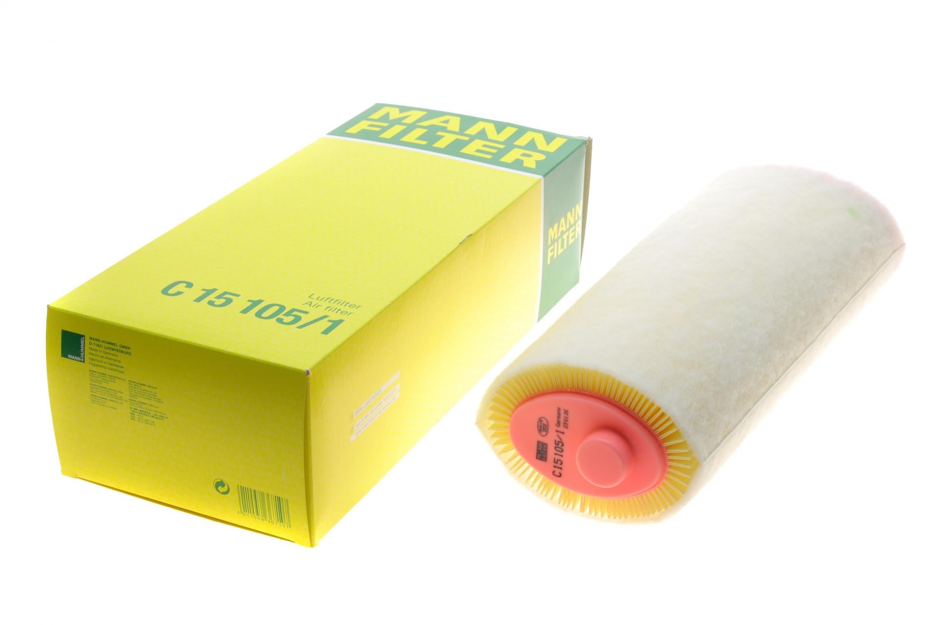 Фильтр воздушный Mann-Filter для BMW 1 E81-88 2,0d M47 04-12/3 E46/E90-93/5 E39/E60 2,0d M47 98-07/X3 04-07 (C 15 105/1)