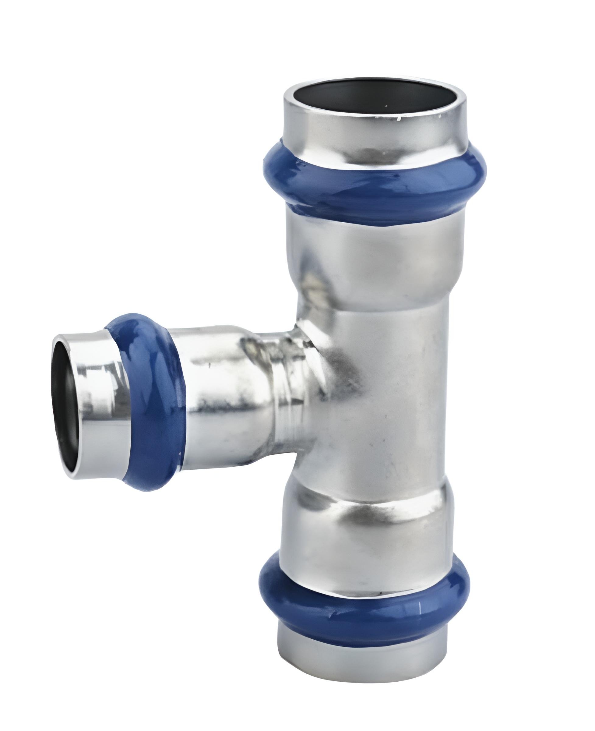 Трійник редукційний ASG INOX тип V press steel d 54x22 мм (SW-101594)