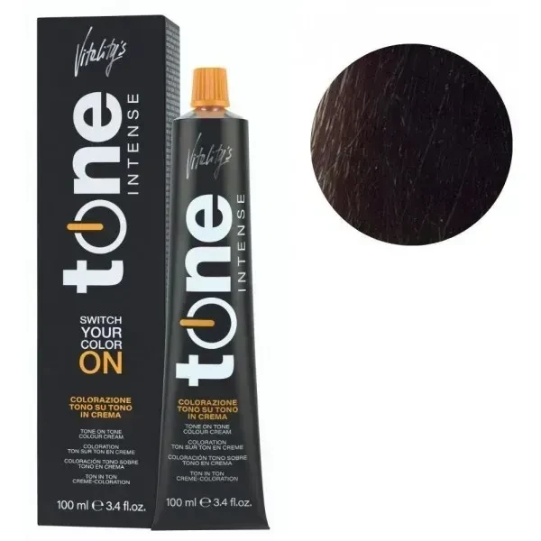 Крем краска для волос тонирующая безамиачная Tone Intense Vitality's 5/00 Глубокий светло-каштановый 100 мл