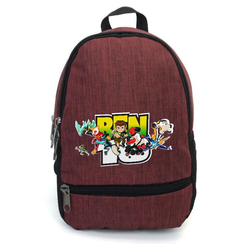 Школьный рюкзак подростковый Cappucino Toys с принтом Ben 10 BTN 0010 12,5 л Бордовый (1644581908)