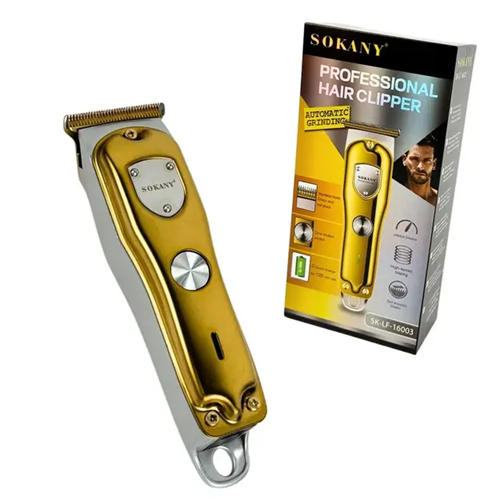 Машинка для стрижки волос Sokany 5 Вт Li-ion Золотистый (SK-LF-16003) - фото 4 Машинка для стрижки волос Sokany 5 Вт Li-ion Золотистый (SK-LF-16003) - фото 4