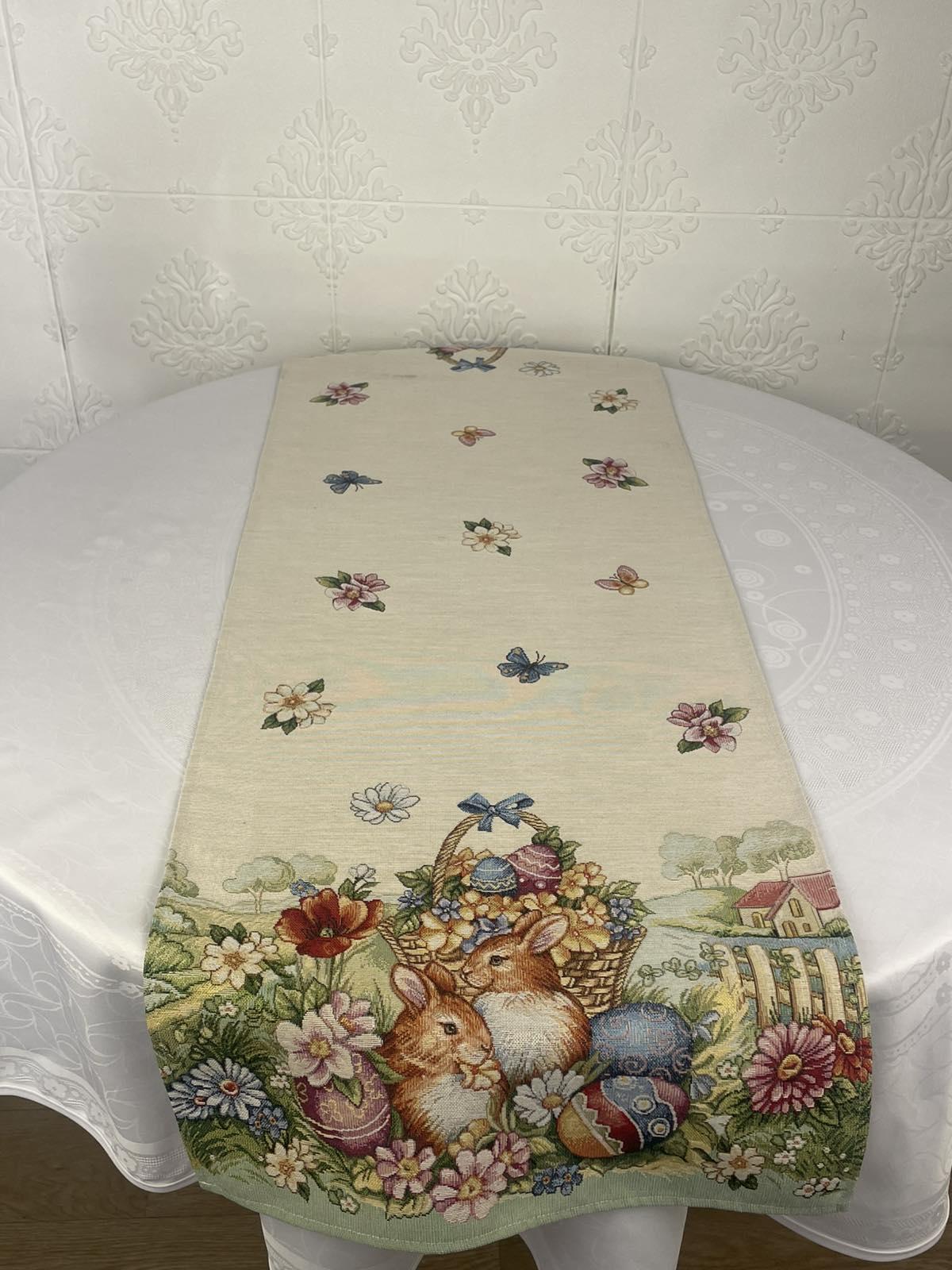 Дорожка пасхальная гобеленовая Milano cod 001 45х140 см (CN38026)