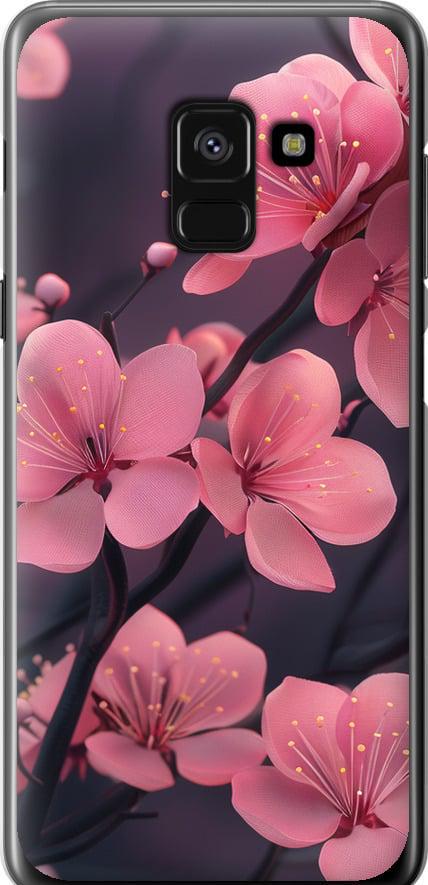 Чехол на Samsung Galaxy A8 2018 A530F Пурпурная сакура (6075u-1344-42517) Чехол на Samsung Galaxy A8 2018 A530F Пурпурная сакура (6075u-1344-42517)