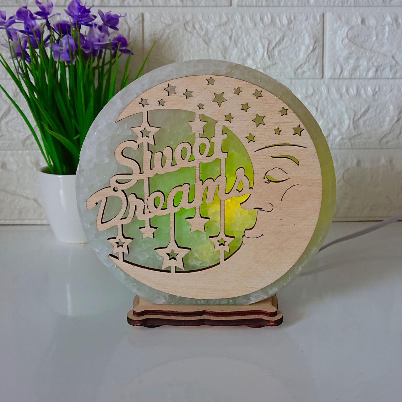 Соляной светильник Sweet  dreams (KБ-00036-g)