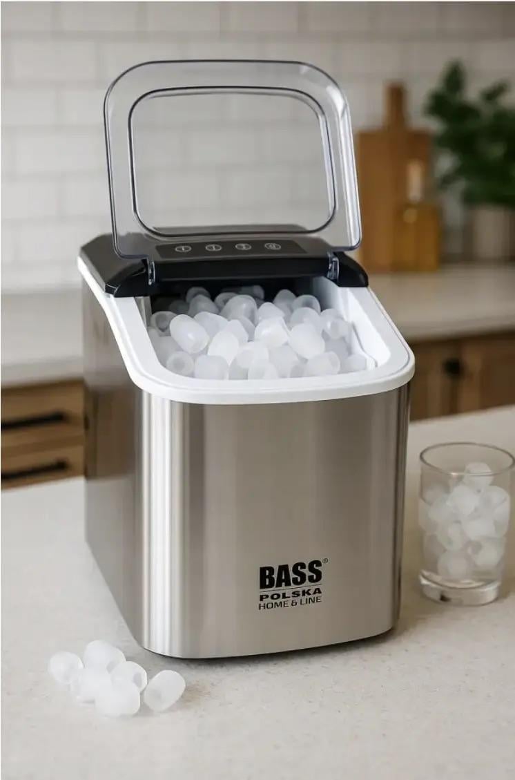 Льодогенератор автоматичний Bass Polska 12 кг/доба Сірий (BH10002) - фото 4 Льодогенератор автоматичний Bass Polska 12 кг/доба Сірий (BH10002) - фото 4