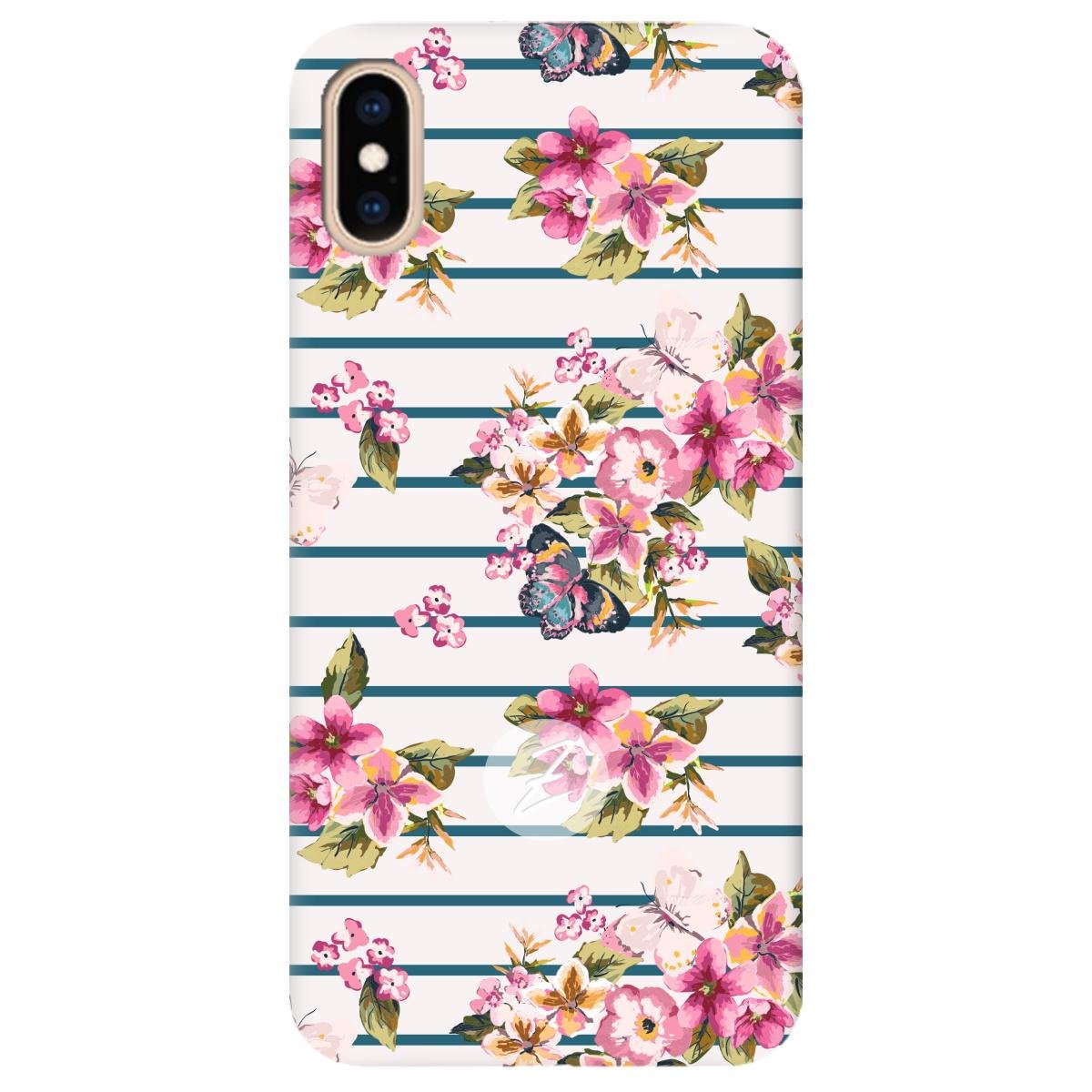 Силиконовый чехол Zorrov для Apple iPhone XS Max - Deleite florales (11210040206052174)