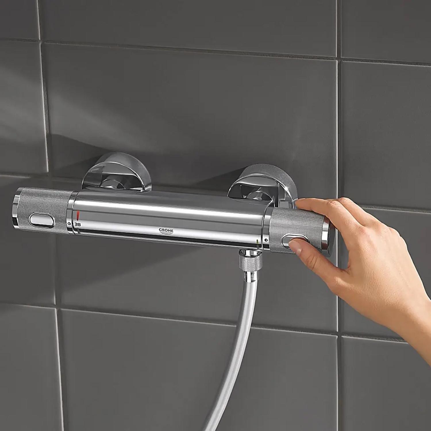 Cмеситель для душа Grohe QuickFix Precision Feel 34790000 CV033579 с термостатом Хром (216909) - фото 9