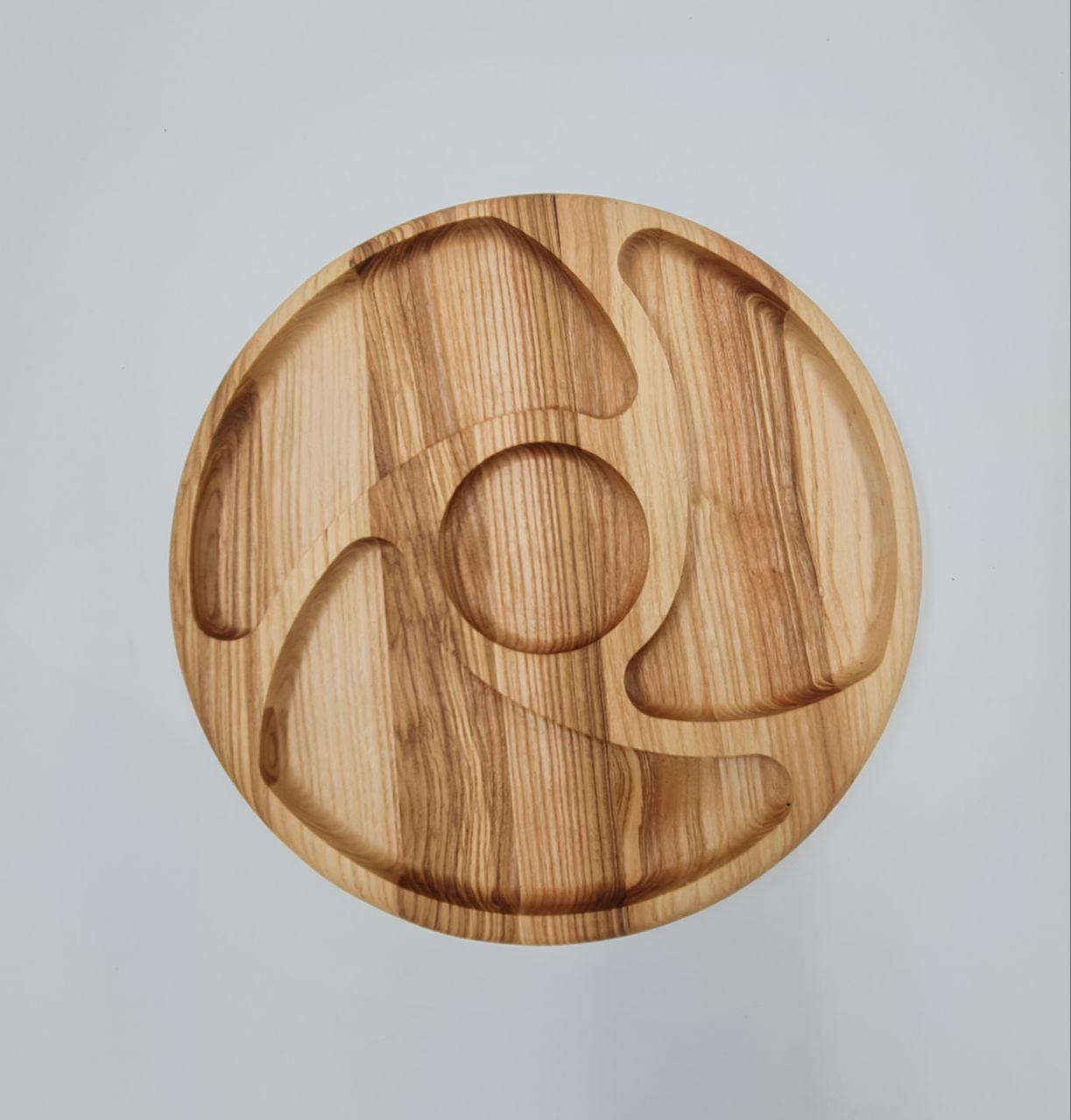 Дошка для сервірування з дерева для фруктів і солодощів d 30 см (IN35)