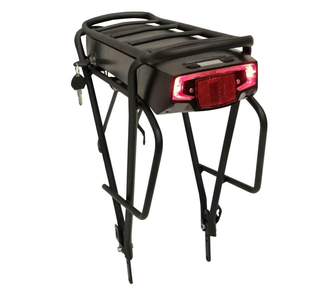 Аккумулятор для электровелосипеда литий-ионный 36 V 12 Ah встроенный в багажны 465х395х190 мм (S10S4P)